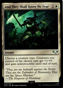MTG: Warhammer 40,000: And They Shall Know No Fear: Lightly Played Condition - Image 1
