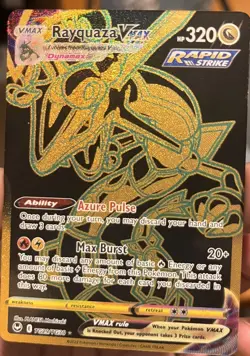 Pokemon TCG Rayquaza VMAX TG29/TG30 Secret Full Art Near Mint Condition - Image 1