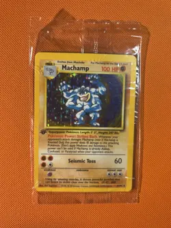 Pokemon Machamp 8/102 1st Edition Base Set Holo Vintage 1999 WOTC New & Sealed - Image 1
