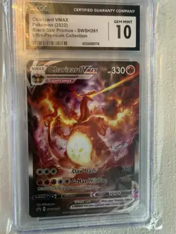 Pokemon Charizard VMAX Holo TCG SWSH261 CGC10 - Image 1