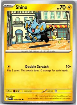 Shinx 026/088 Common Perfect Order Pokemon Near Mint - Image 1