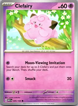 Clefairy 035/165 Common 151 Pokemon Near Mint - Image 1