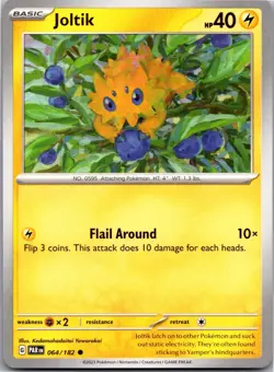 Joltik 064/182 Common Paradox Rift Pokemon Near Mint - Image 1