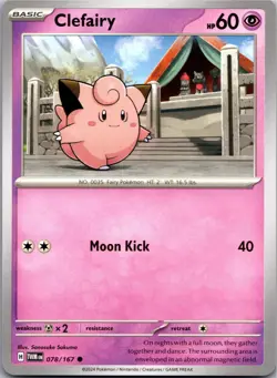 Clefairy 078/167 Common Twilight Masquerade Pokemon Near Mint - Image 1