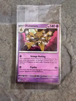 Alakazam Holo Pokemon TCG Card 082/167 - Factory Sealed Twilight Masquerade - Image 1