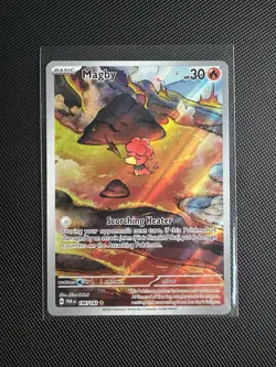 Pokemon TCG Magby Paradox Rift 186/182 Holo Illustration Rare - Image 1
