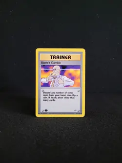 Pokemon Karte Blaine's Gamble - 1. Edition - 121/132 Gym Heroes - Image 1