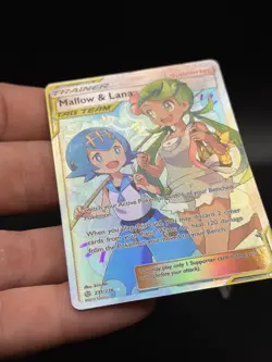 Pokemon Mallow & Lana 231/236 Cosmic Eclipse Holo Ultra Rare English 2019 NM HF3 - Image 2