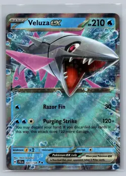 VELUZA EX 043/159 DOUBLE RARE JOURNEY TOGETHER POKEMON HOLO NEAR MINT - Image 1