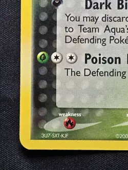 Team Aqua's Cacturne 1/95 Holo Rare SWIRL Team Magma vs Team Aqua 2004 Pokemon - Image 4