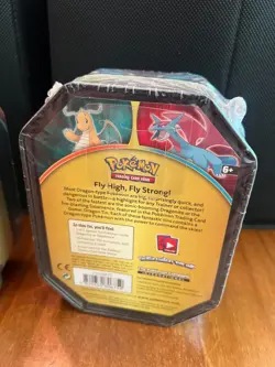 Pokemon Sealed Dragon Tins (2) Dragonite Salamence 10 Mini Pack Tin - Image 4