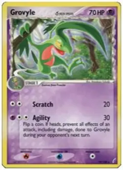 Lightly Played Grovyle (Delta Species) - 19/100 - Rare Pokemon Crystal Guardians - Image 1