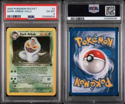 Dark Arbok 2/82 Vintage Team Rocket Holo Rare, WOTC Pokemon 2000 - PSA 6 EX-MT - Image 3