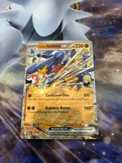 Prize Pack Series Cards #104/182 Cynthia's Garchomp ex Pokemon Card NM - Image 1