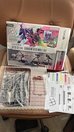 Gundam Card Game SEED Strike Gundam Assemble Set (ST04A) - Models Only No Cards - Image 1