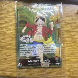 One Piece Card French Luffy Op13-001 X Musee Grevin Promo New - Image 1
