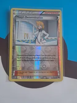 Misty's Determination Breakpoint 104 Reverse Holo Pokemon Card - Image 1