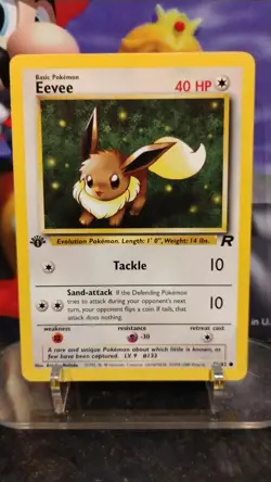 EEVEE Team Rocket Series POKEMON Non Holo 1st Edition 2000 Trading Card 55/82 - Image 1