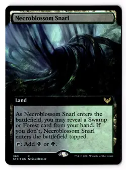 Necroblossom Snarl (Extended Art) 363 Strixhaven: School of Mages Foil NM - Image 1