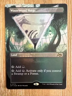 Wastewood Verge (Borderless) Aetherdrift Rare NM Magic: The Gathering 374 FOIL - Image 1