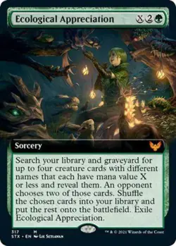 Foil Extended Art Ecological Appreciation No 317 - Mythic Strixhaven - Image 1