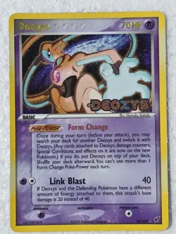 Deoxys Normal Forme 16/107 Reverse Holo Rare Stamped EX Deoxys Pokemon 2005 LP - Image 1