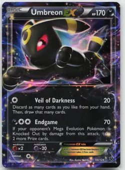 Umbreon EX Ultra Rare XY - Fates Collide 55/124 Pokemon TCG - Image 1