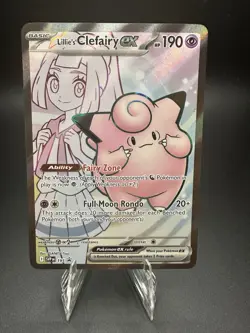 Pokemon TCG - Lillie’s Clefairy ex SVP 195 Full Art - S&V Black Star Promos - NM - Image 1