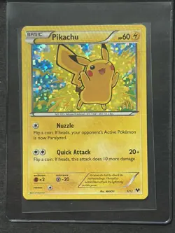 Pikachu 5/12 McDonald's Collection 2013 EN Holo Promo 60 HP Nuzzle Pokemon (NM) - Image 1