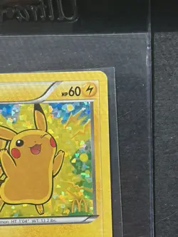 Pikachu 5/12 McDonald's Collection 2013 EN Holo Promo 60 HP Nuzzle Pokemon (NM) - Image 3