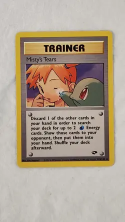 Pokemon 1999-2000 Vintage TCG Trainer Misty's Tears #118/132. Non Holo. - Image 4