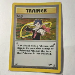 Pokemon TCG Koga 19/132 Gym Challenge Rare Trainer Regular English Unlimited - Image 1