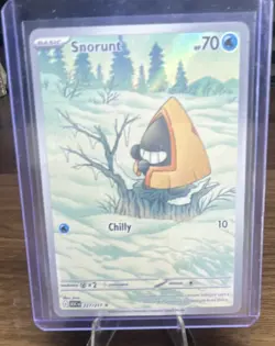 Pokemon TCG Snorunt Paradox Rift Illustration Rare Holo 60 HP 188/182 EN - Image 1