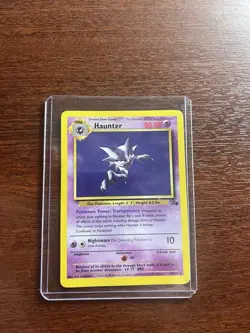 Pokemon TCG Haunter Fossil 21 Regular Unlimited Rare - Image 1