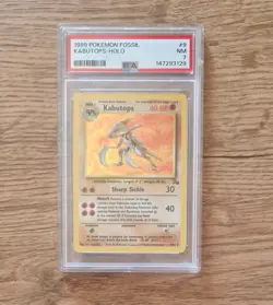 Pokemon Fossil 1999 Kabutops 9 Holo Rare PSA 7 Near Mint WOTC Vintage Card - Image 1