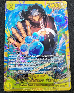 Bartholomew Kuma OP12-119 SEC Secret Rare Legacy of the Master One Piece TCG - Image 1