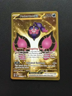 Pecharunt ex Shrouded Fable 095/064 Hyper Rare Gold NM - Image 1