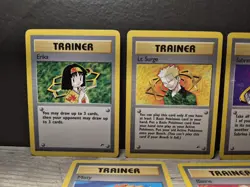 Pokemon Card TCG Gym Heroes Trainer Lot 5 Cards English - Gym Badge Lot - Image 2