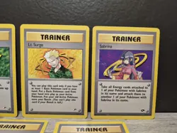 Pokemon Card TCG Gym Heroes Trainer Lot 5 Cards English - Gym Badge Lot - Image 3