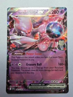 Team Rocket's Mewtwo ex Holo Promo SV: Scarlet & Violet Promo Cards 205 NM - Image 1