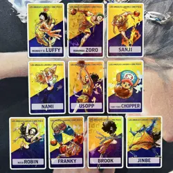 One Piece x LA Lakers Basketball Design 10 Holo Card Set Custom/Fan-Art - Image 1