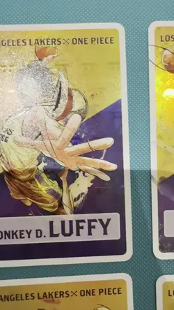 One Piece x LA Lakers Basketball Design 10 Holo Card Set Custom/Fan-Art - Image 2