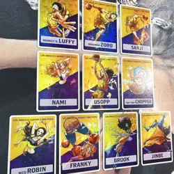 One Piece x LA Lakers Basketball Design 10 Holo Card Set Custom/Fan-Art - Image 5