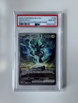 Pokemon TCG Zekrom EX Black Bolt Special Illustration Card #166/086 PSA 10 - Image 1