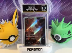GG 10 GEM MINT Charmander AR 168/165 SV2a Pokemon Japanese 151 Card UK Seller - Image 1