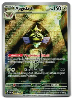 Aegislash 210/182 - 🌊 Paradox Rift Illustration Rare Pokemon TCG 🖤 - LP - Image 1