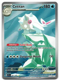 Cetitan 201/191 - 🌊 Surging Sparks Illustration Rare Pokemon TCG 🖤 - LP - Image 1