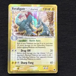 Pokemon TCG Feraligatr EX Delta Species Dragon Frontiers 2/101 Reverse Holo - Image 1