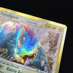Pokemon TCG Feraligatr EX Delta Species Dragon Frontiers 2/101 Reverse Holo - Image 3