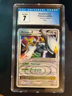 | Pokemon Arceus LV. X 94/99 Platnium Rising Rivals 2009 CGC 7 🔥PSA | - Image 3